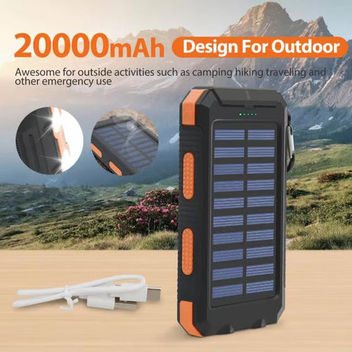 🔋 Nunca te quedes sin batería — Power Bank Solar 49% OFF