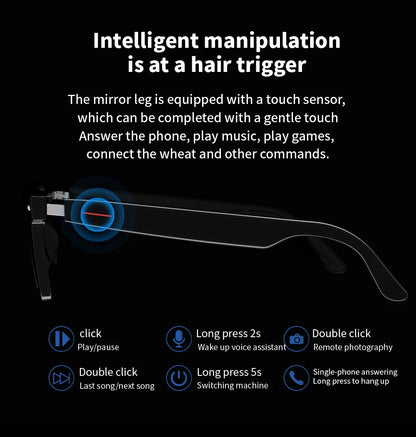 ✨Gafas de traducción inalámbricas con Bluetooth y IA  - 50%OFF 🔥 ¡Lanzamiento 2025!