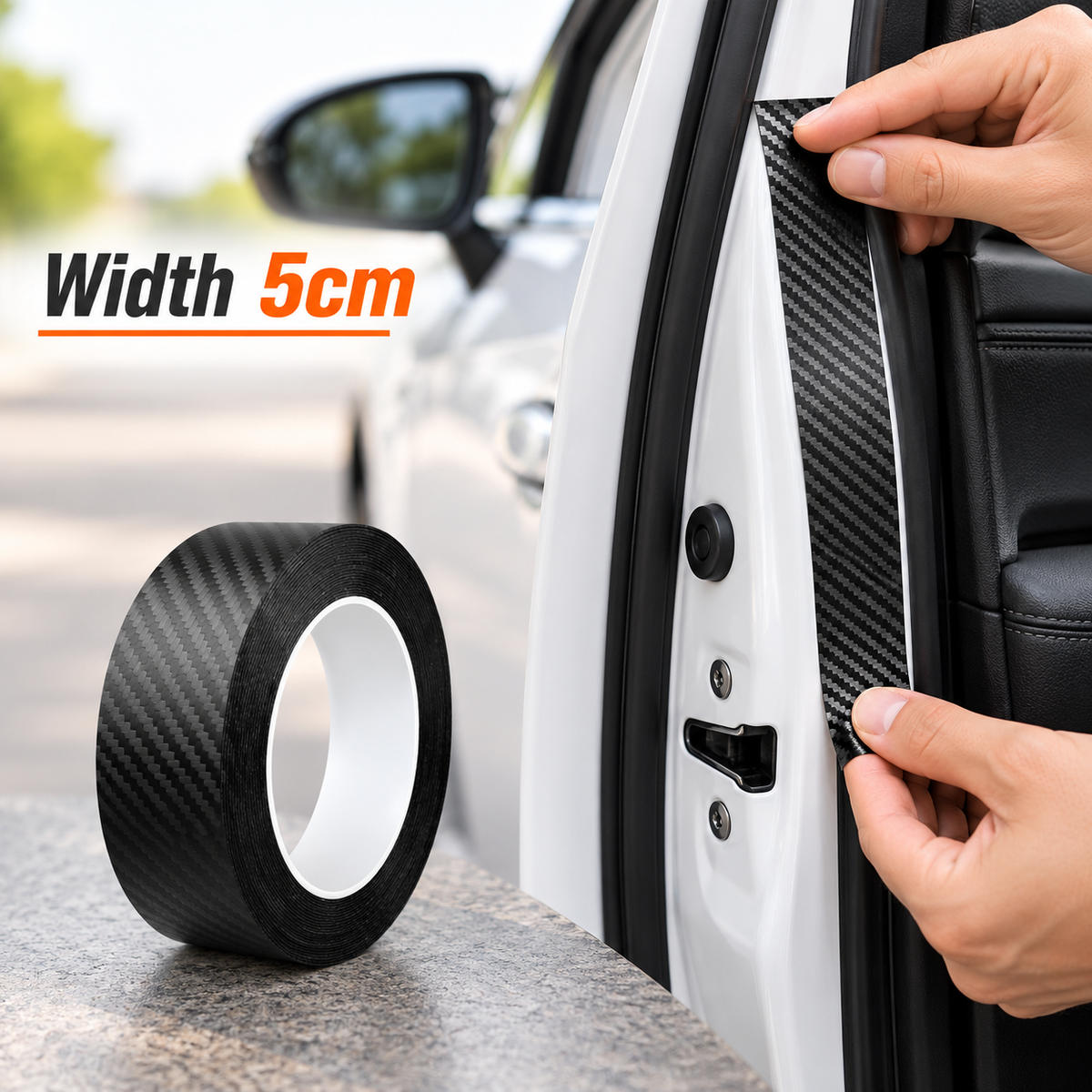 Nano Carbon Fiber Car Protector Tape – Waterproof & Self-Adhesive