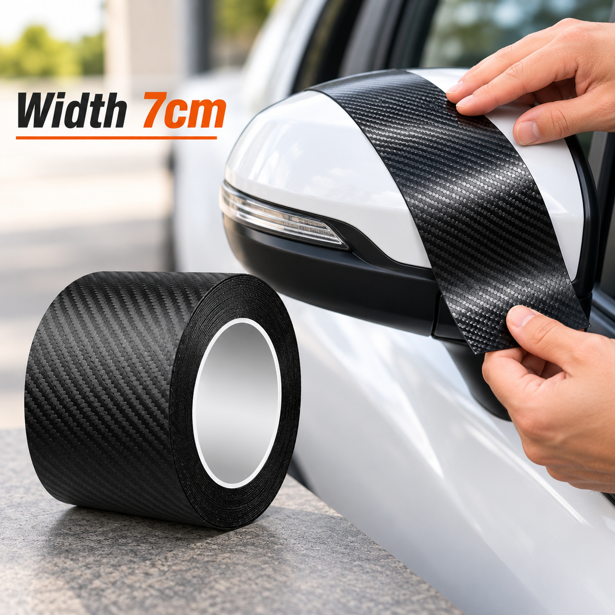 Nano Carbon Fiber Car Protector Tape – Waterproof & Self-Adhesive