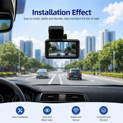 A3-4K PRO 360° Dual Dash Cam – 4K Front + 2K Rear