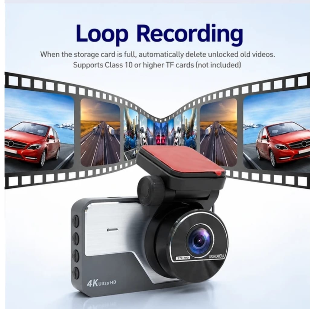 A3-4K PRO 360° Dual Dash Cam – 4K Front + 2K Rear