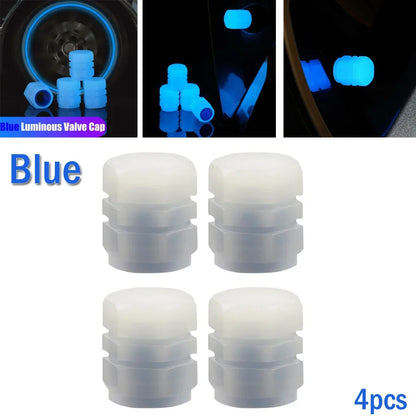 Tapas De Valvula Fluorescentes Universal Para Auto Y Moto - ENVÍVO GRATIS