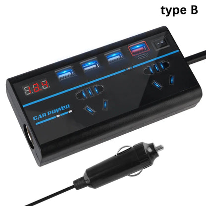 Inversor de Corriente CarVolt  Portátil para Coche 12/24V