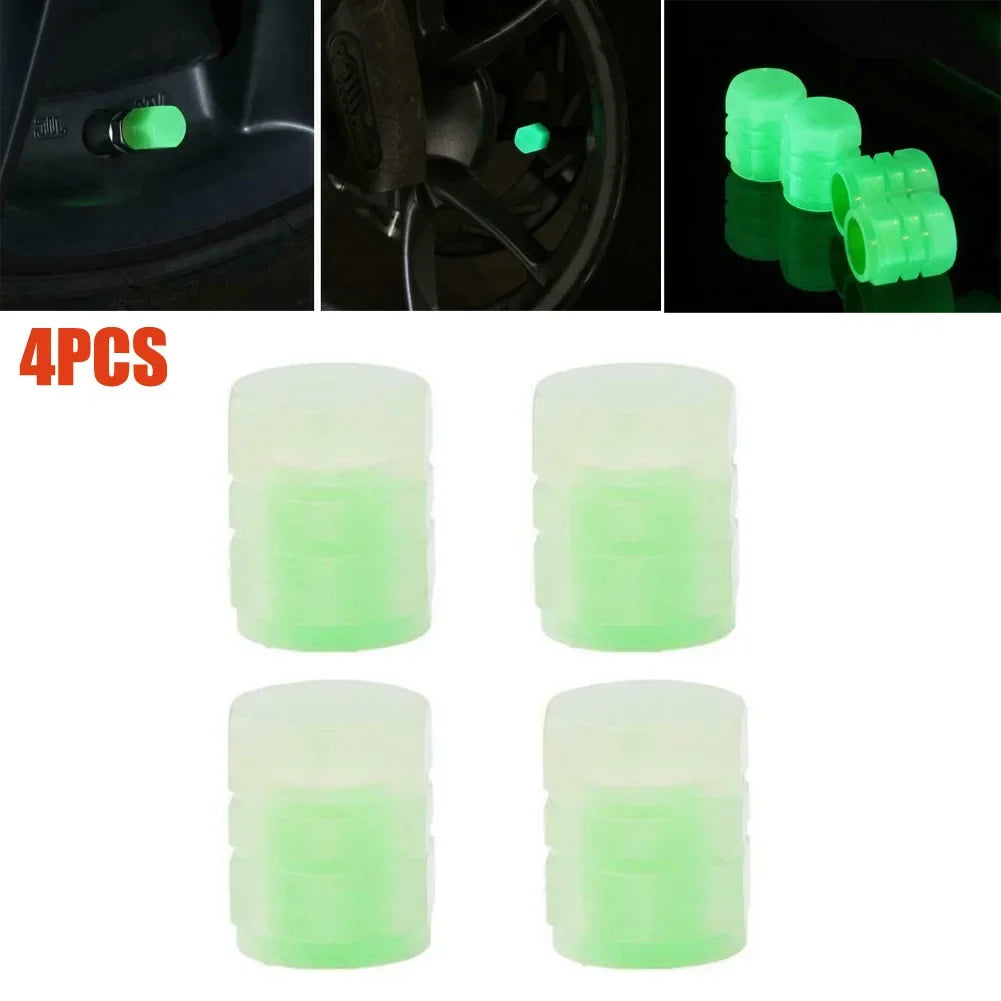 Tapas De Valvula Fluorescentes Universal Para Auto Y Moto - ENVÍVO GRATIS
