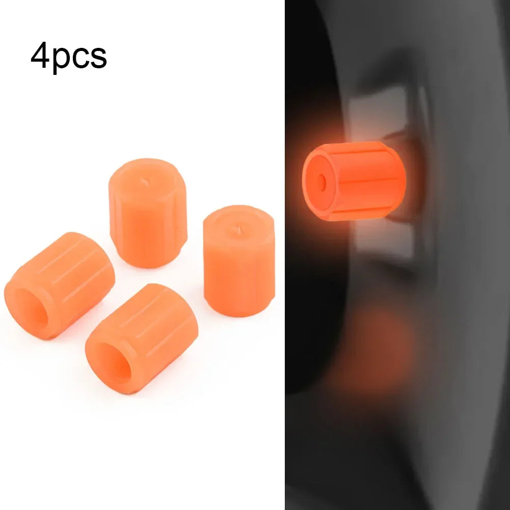 Tapas De Valvula Fluorescentes Universal Para Auto Y Moto - ENVÍVO GRATIS