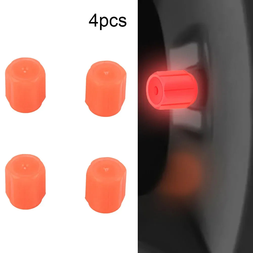 Tapas De Valvula Fluorescentes Universal Para Auto Y Moto - ENVÍVO GRATIS
