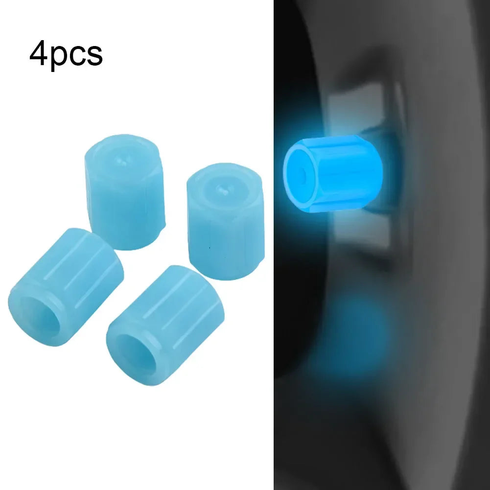 Tapas De Valvula Fluorescentes Universal Para Auto Y Moto - ENVÍVO GRATIS