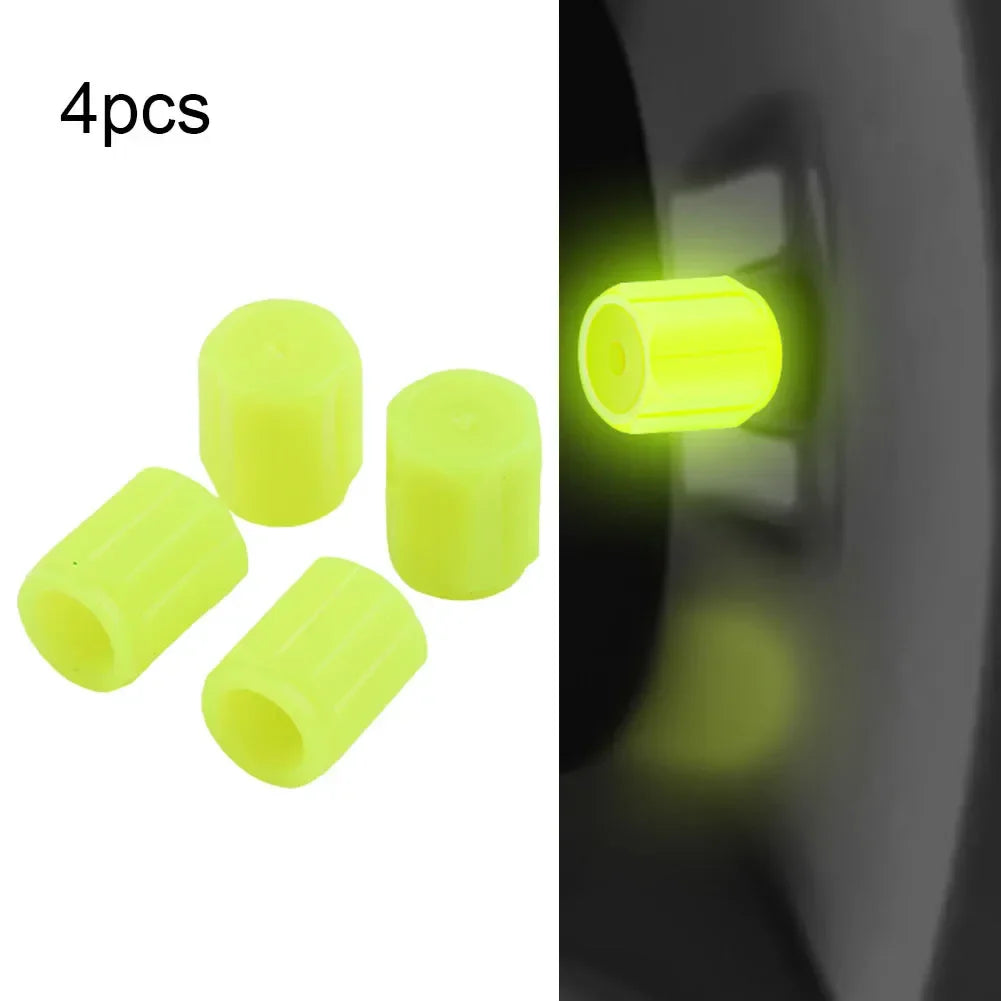 Tapas De Valvula Fluorescentes Universal Para Auto Y Moto - ENVÍVO GRATIS