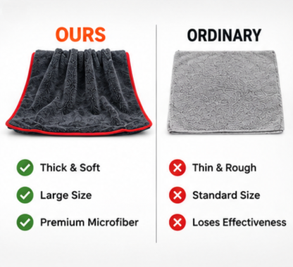 Premium Microfiber Car Drying Towel – XXL Ultra Absorbent