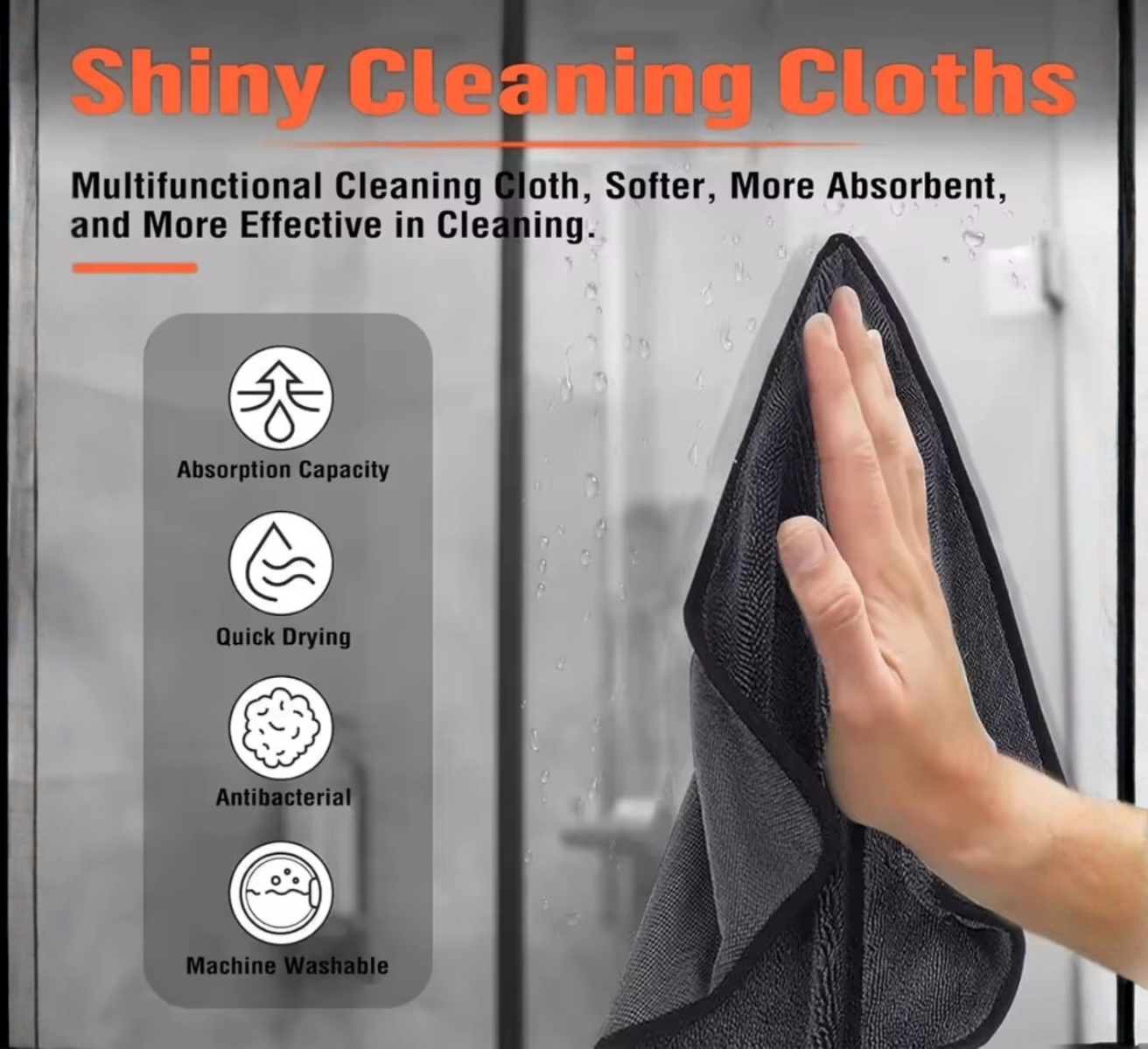 Premium Microfiber Car Drying Towel – XXL Ultra Absorbent